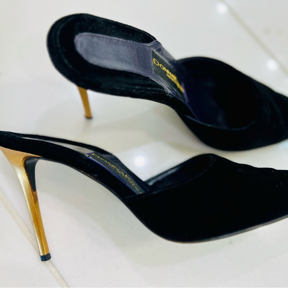 Donna Karan Black Velvet shoes